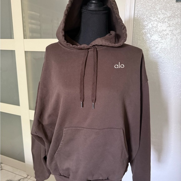 ALO Yoga Women’s Brown Hoodie - Picture 3 of 4